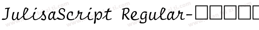 JulisaScript Regular字体转换